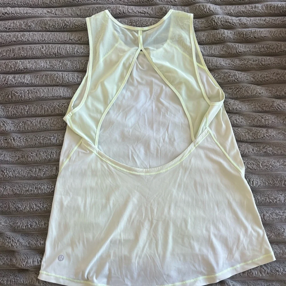 Lululemon Yellow Long Line Tank- M